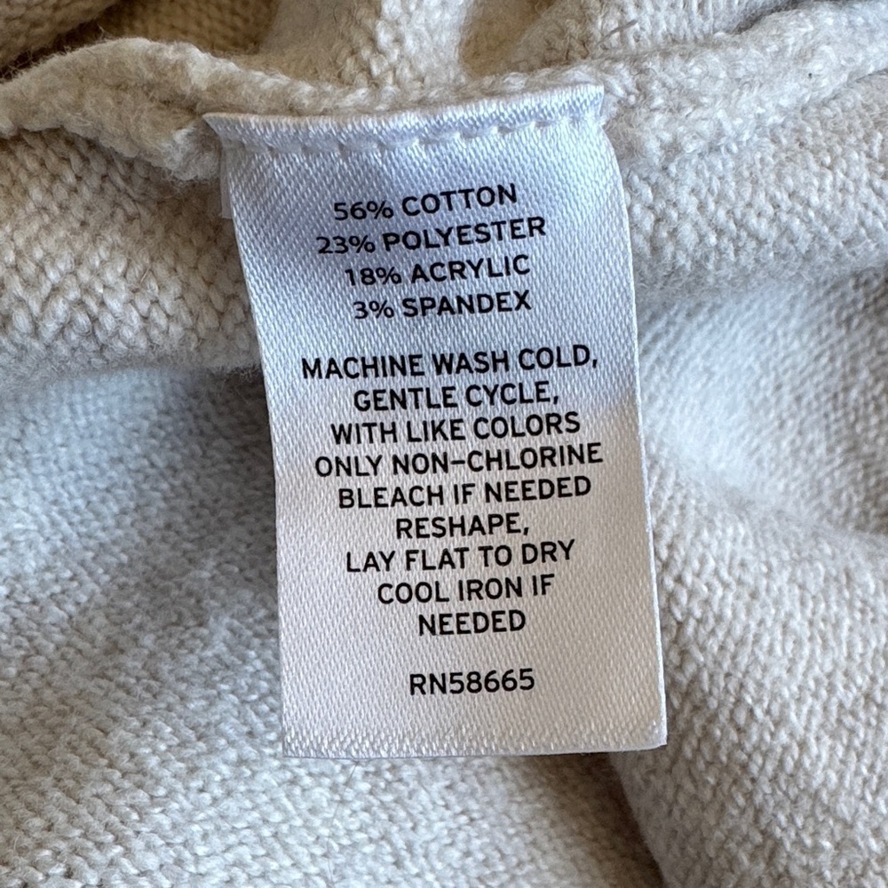 Abound Beige Crew Neck Sweater Sz S - Picture 6 of 6